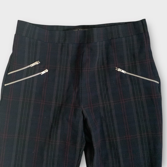 Zara Plaid Trouser Pants - Picture 3 of 5